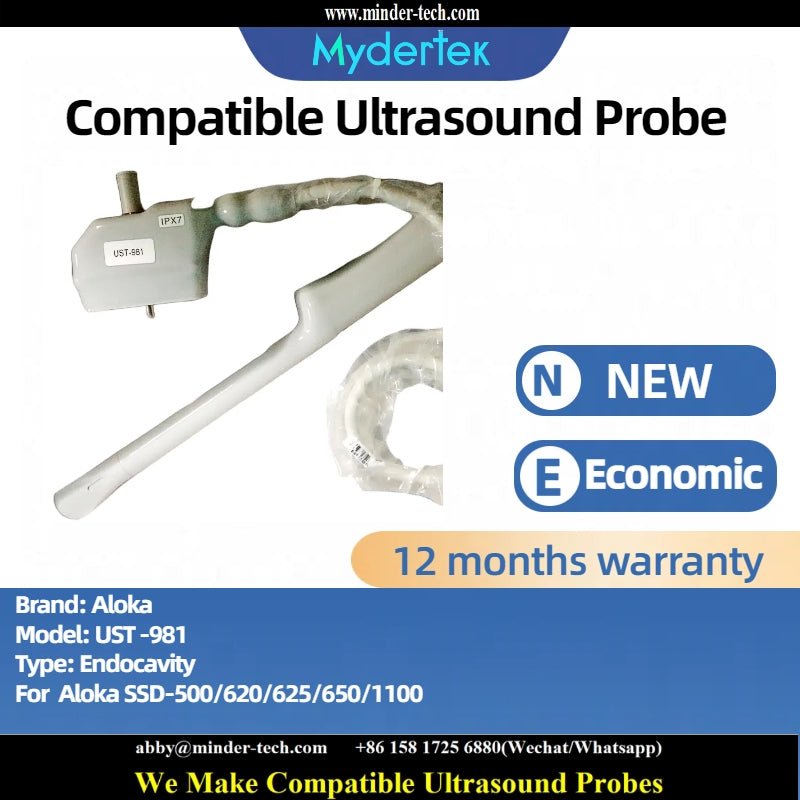 Compatible Aloka UST-981 ultrasound probe Ultrasonic transducer Transvaginal Probe