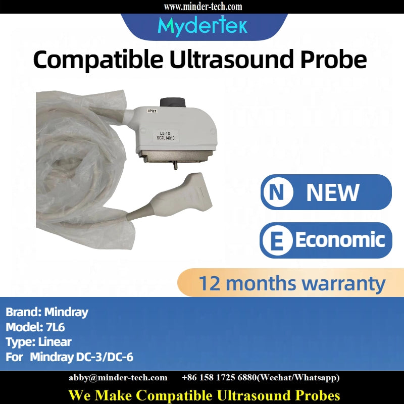 Compatible Mindray 7L6 ultrasound probe Ultrasonic transducer linear Probe
