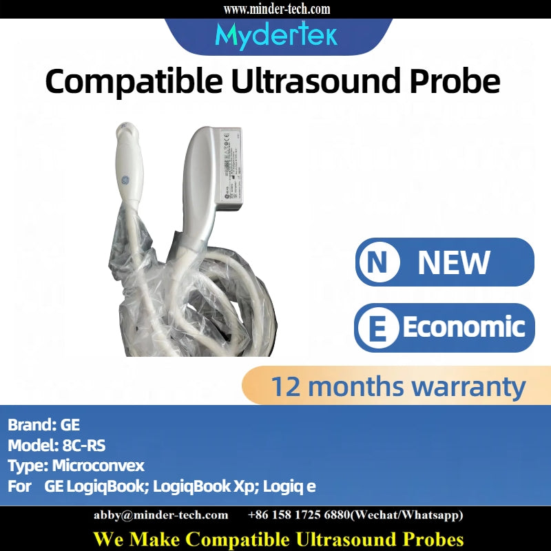 Compatible GE 8C-RS ultrasound probe Ultrasonic transducer Microconvex Probe
