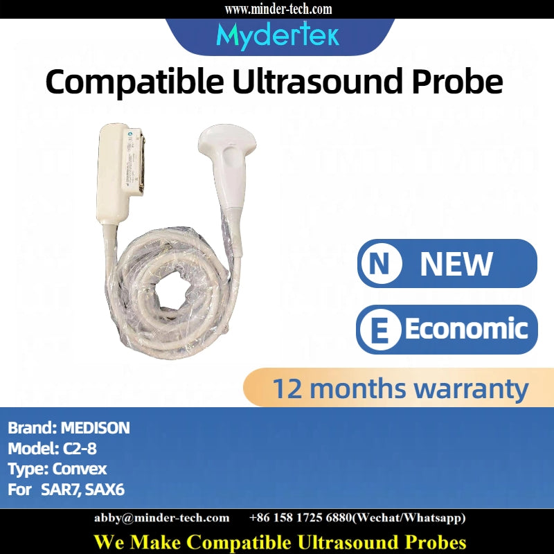 Compatible MEDISON C2-8 ultrasound probe Ultrasonic transducer Convex Probe