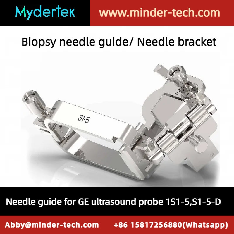 GE Biopsy needle guide for GE phased ultrasound transducer S1-5,S1-5-D,Needle bracket