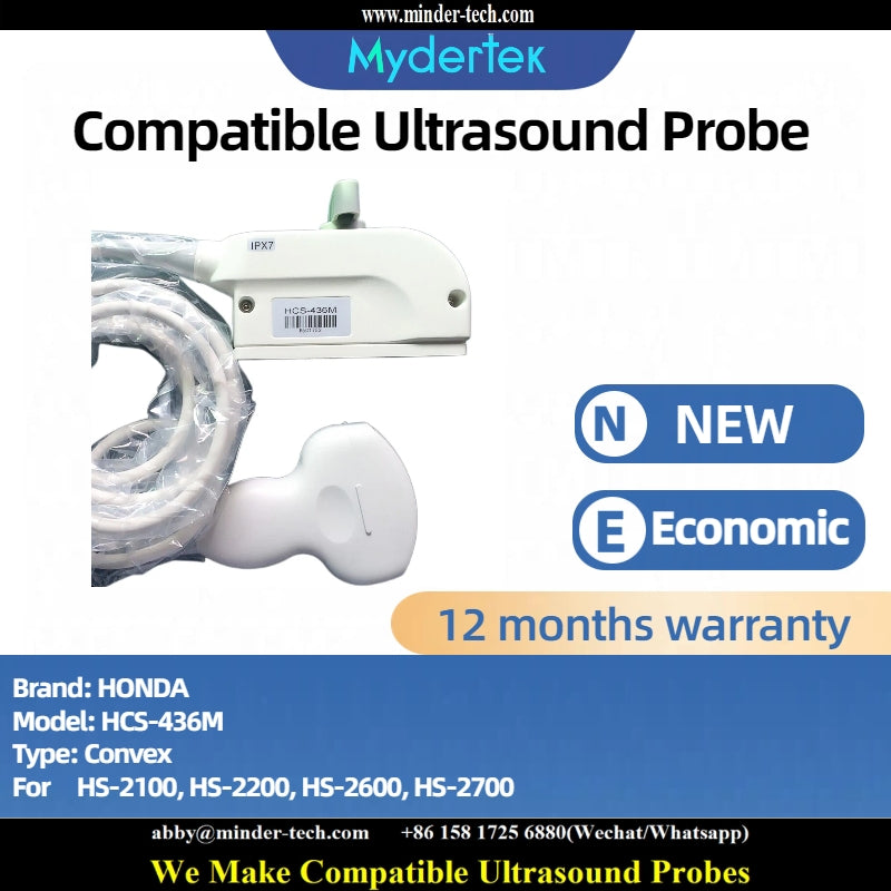 Compatible HONDA HCS-436M ultrasound probe Ultrasonic transducer Convex Probe