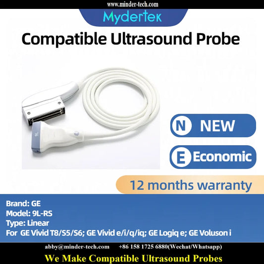 Compatible GE 9L-RS ultrasound probe Ultrasonic transducer linear Probe