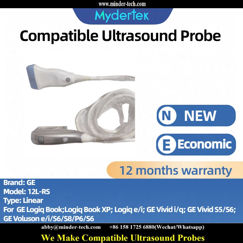 Compatible GE 12L-RS ultrasound probe Ultrasonic transducer linear Probe