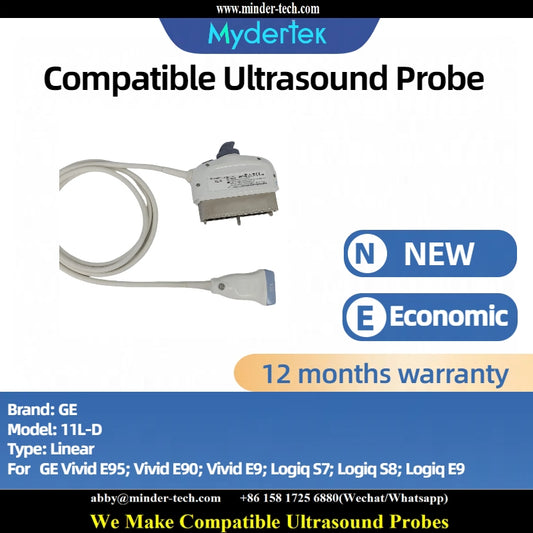 Compatible GE 11L-D ultrasound probe Ultrasonic transducer Linear Probe