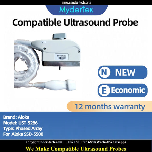 Compatible Aloka UST-5286 ultrasound probe Ultrasonic transducer phased Probe