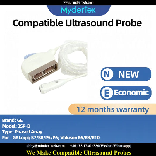 Compatible GE 3SP-D ultrasound probe Ultrasonic transducer Phased Array Probe
