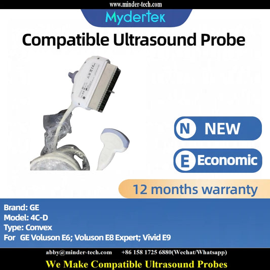Compatible GE 4C-D ultrasound probe Ultrasonic transducer convex Probe