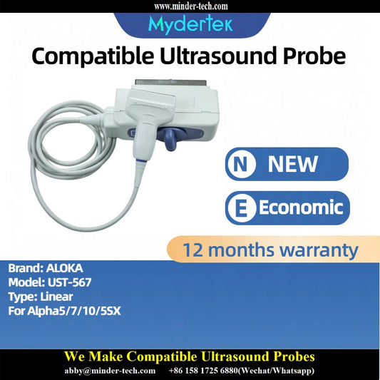 Compatible Aloka UST-567 ultrasound probe Ultrasonic transducer linear Probe