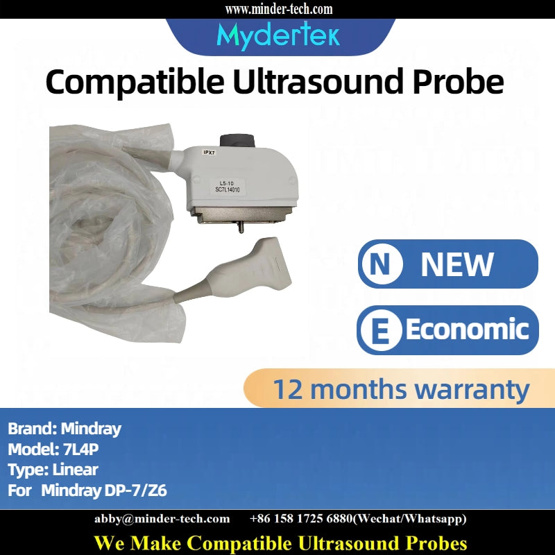 Compatible Mindray 7L4P ultrasound probe Ultrasonic transducer linear Probe
