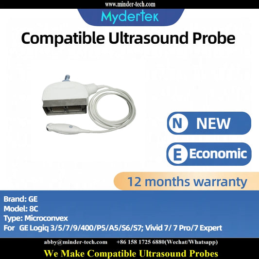 Compatible GE 8C ultrasound probe Ultrasonic transducer Microconvex Probe