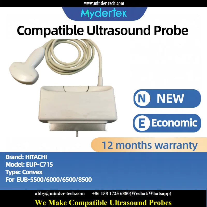 Compatible Hitachi EUP-C715 ultrasound probe Ultrasonic transducer Convex Probe