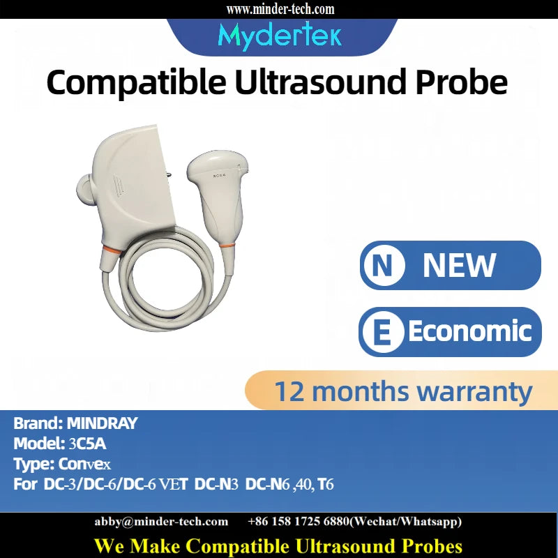 Compatible Mindray 3C5A ultrasound probe Ultrasonic transducer Convex Probe