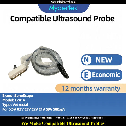 SonoScape L741V ultrasound probe Ultrasonic transducer Vet rectal Probe