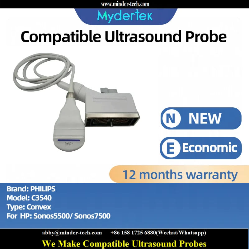 Compatible Philips C3540 ultrasound probe Ultrasonic transducer Convex Probe