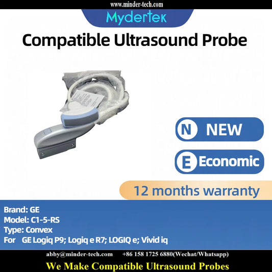Compatible GE C1-5-RS ultrasound probe Ultrasonic transducer Convex Probe