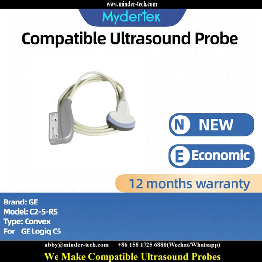 Compatible GE C2-5-RS ultrasound probe Ultrasonic transducer Convex Probe