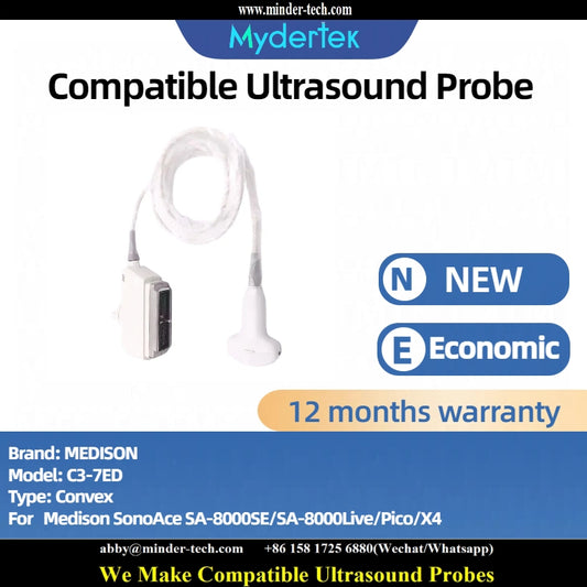 Compatible MEDISON C3-7ED ultrasound probe Ultrasonic transducer Convex Probe