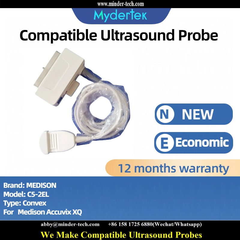 Compatible MEDISON C5-2EL ultrasound probe Ultrasonic transducer Convex Probe
