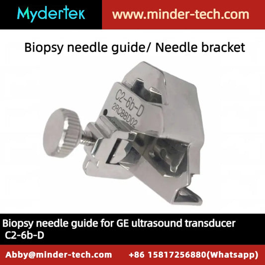 GE reusable biopsy needle guide for convex ultrasound transducer C2-6b-D, biopsy needle bracket