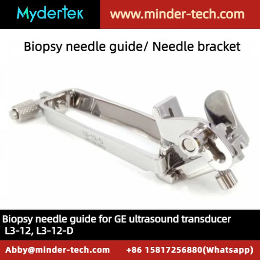 GE reusable biopsy needle guide for linear ultrasound transducer L3-12, L3-12-D, biopsy needle bracket