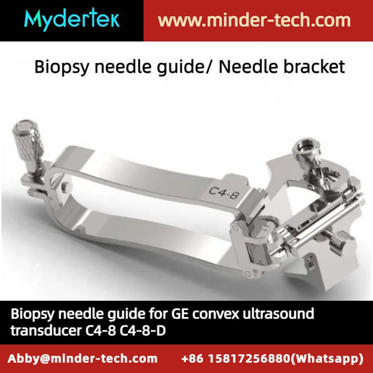 Biopsy needle guide for GE convex ultrasound transducer C4-8 C4-8-D, Needle bracket