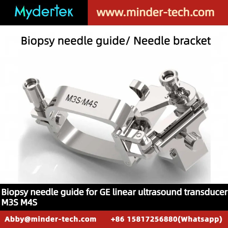 GE Biopsy needle guide for GE phased array ultrasound transducer M3S M4S, Needle bracket