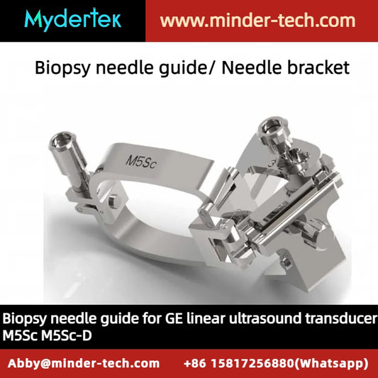 GE Biopsy needle guide for GE phased ultrasound transducer M5Sc M5Sc-D,Needle bracket