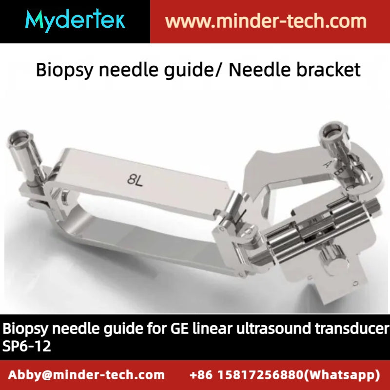 GE Biopsy needle guide for linear array ultrasound probe SP6-12, reusable, sterilized needle guide, biopsy kit