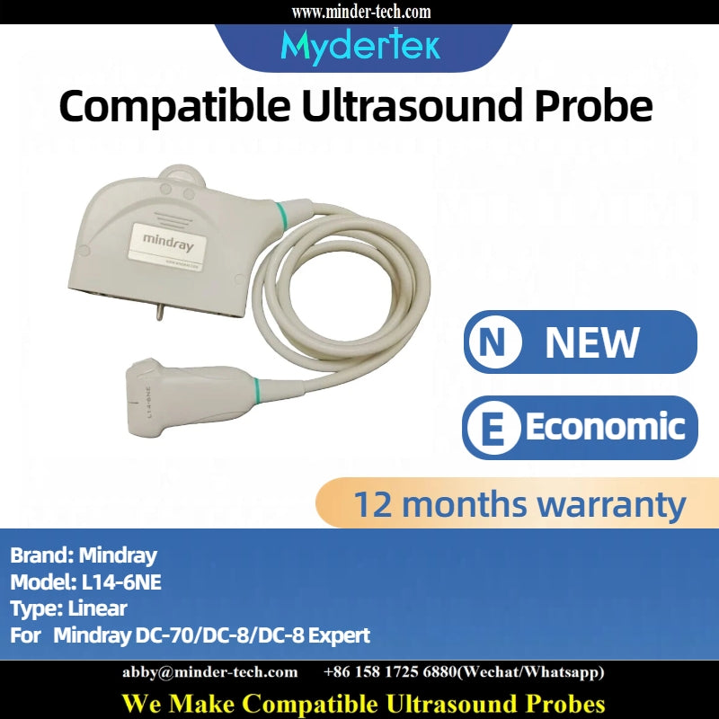 Compatible Mindray L14-6NE ultrasound probe Ultrasonic transducer Linear Probe