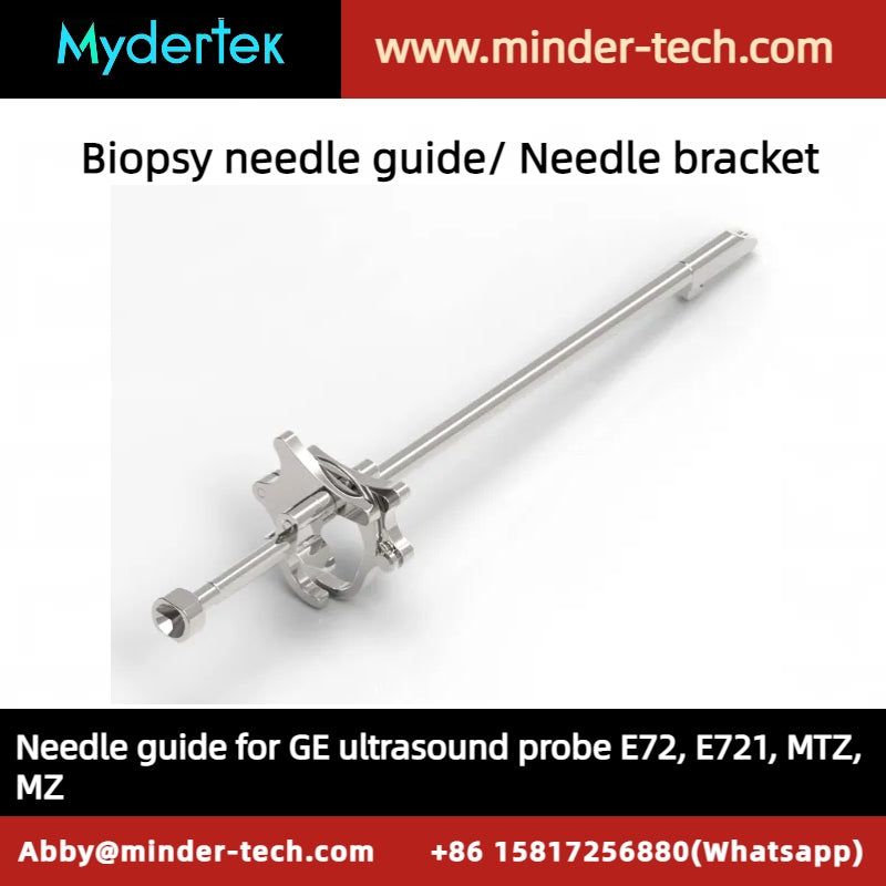 GE Biopsy needle guide for endocavity ultrasound transducer E72, E721, MTZ, MZ, biopsy needle bracket