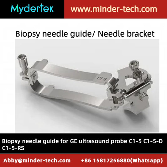 Biopsy needle bracket, reusable needle guide for GE ultrasound probe C1-5 C1-5-D C1-5-RS