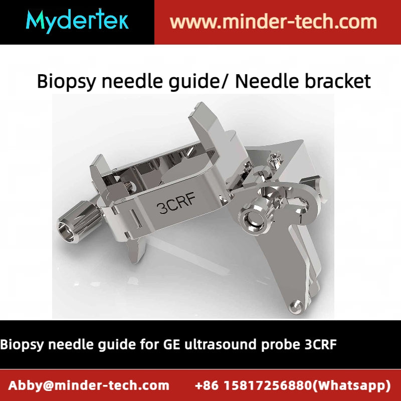 Biopsy needle guide for GE ultrasound probe 3CRF, reusable needle guide, biopsy needle adapter