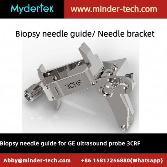 Biopsy needle guide for GE ultrasound probe 3CRF, reusable needle guide, biopsy needle adapter