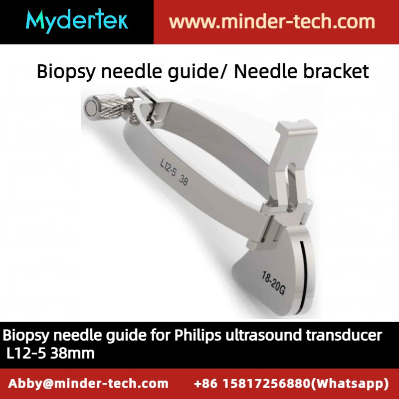 Needle bracket, needle guide for Philips linear ultrasound probe L12-5 38mm