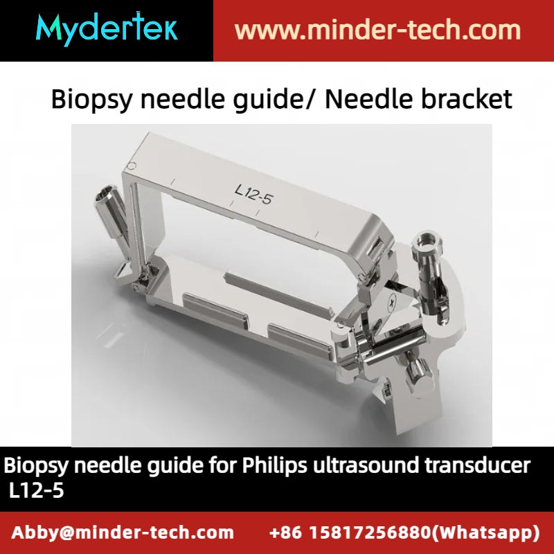 Needle bracket, needle guide for Philips linear ultrasound probe L12-5 50mm