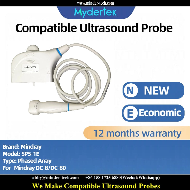 Compatible Mindray SP5-1E  ultrasound probe Ultrasonic transducer Phased Array Probe