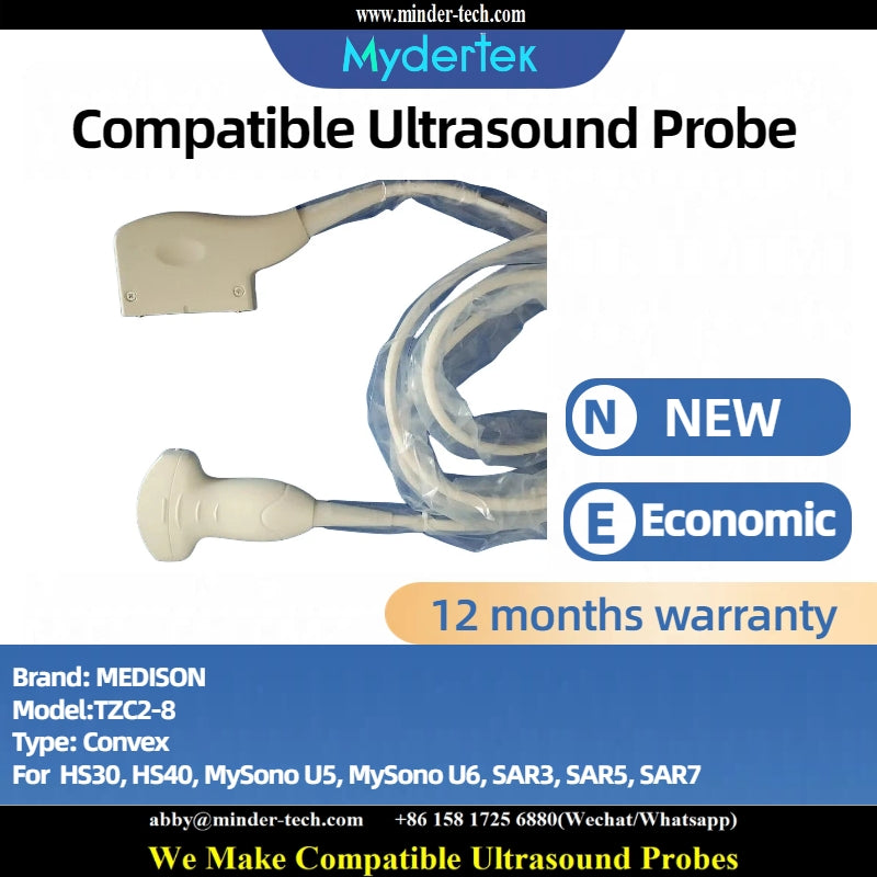 Compatible MEDISON TZC2-8 ultrasound probe Ultrasonic transducer Convex Probe