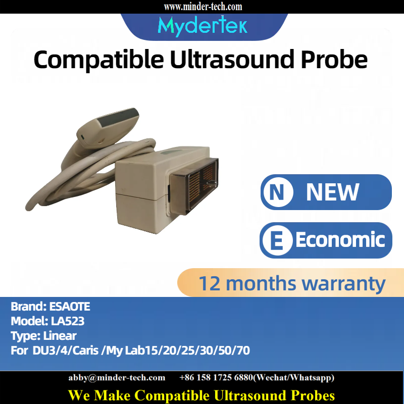 Compatible Esaote LA523 ultrasound probe Ultrasonic transducer linear Probe