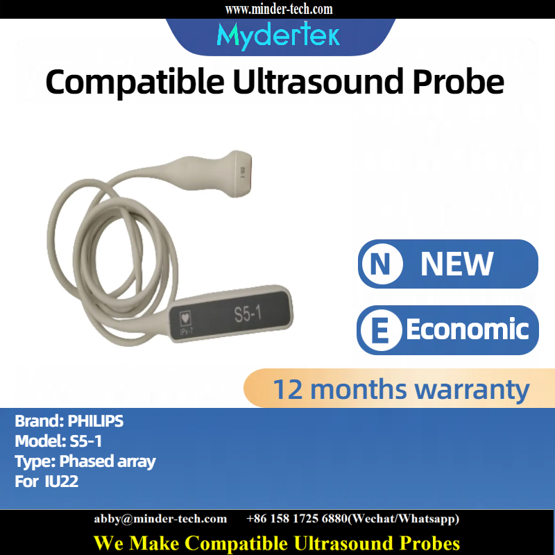 Compatible Philips S5-1 ultrasound probe Ultrasonic transducer Phased array Probe