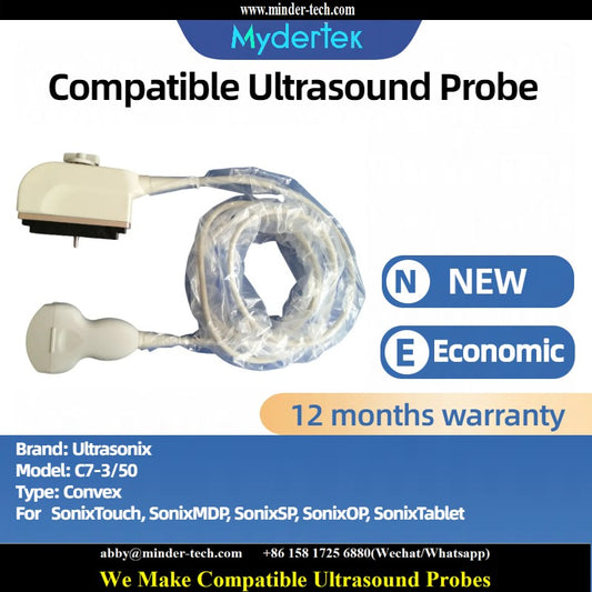 Compatible Ultrasonix C7-3/50 ultrasound probe Ultrasonic transducer Convex Probe