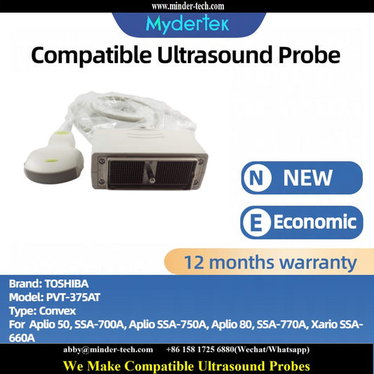 Compatible Toshiba PVT-375AT ultrasound probe Ultrasonic transducer Convex Probe