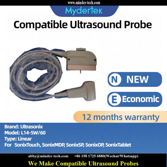 Compatible Ultrasonix L14-5W/60 ultrasound probe Ultrasonic transducer Linear Probe