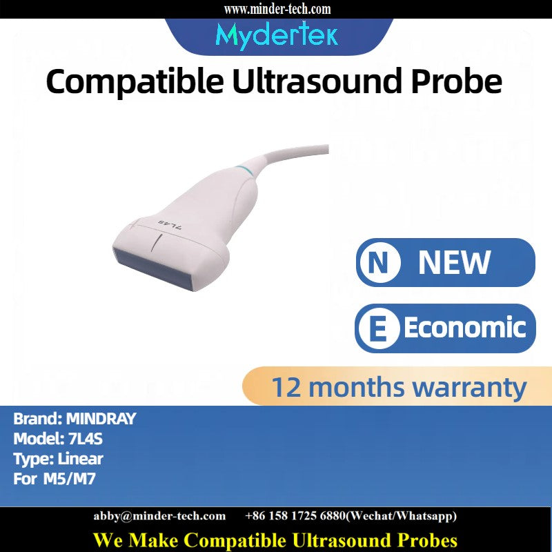 Compatible Mindray 7L4S ultrasound probe Ultrasonic transducer linear Probe