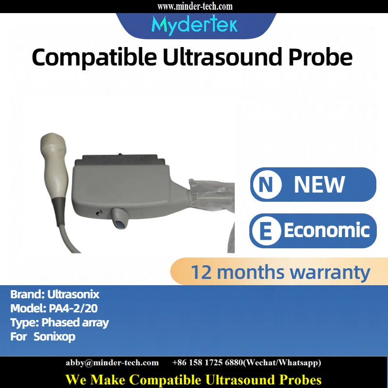 Compatible Ultrasonix PA4-2/20 ultrasound probe Ultrasonic transducer Phased array Probe