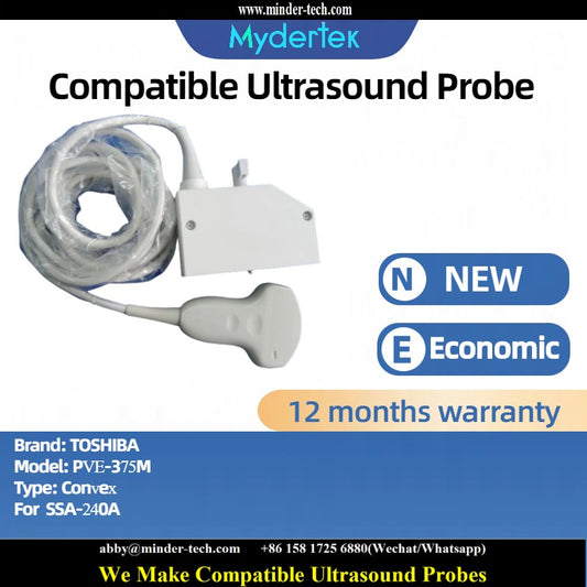 Compatible Toshiba PVE-375M ultrasound probe Ultrasonic transducer Convex Probe