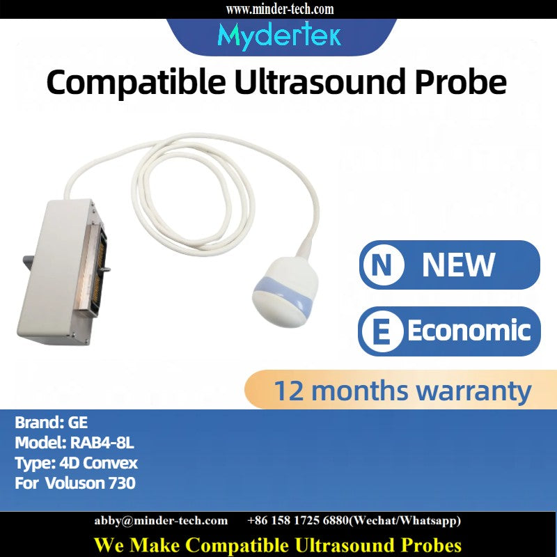 Compatible GE RAB4-8L ultrasound probe Ultrasonic transducer 4D Convex Probe