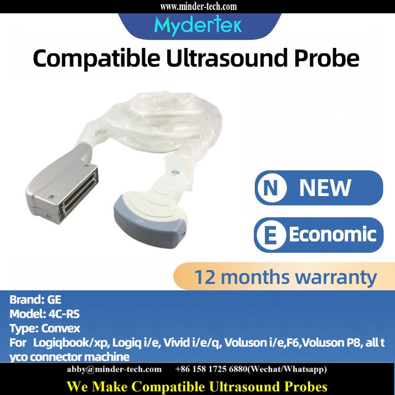 Compatible GE 4C-RS ultrasound probe Ultrasonic transducer Convex Probe