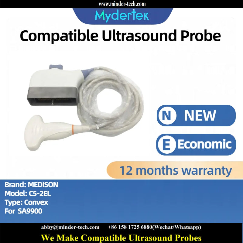 Compatible Medison C5-2EL ultrasound probe Ultrasonic transducer Convex Probe