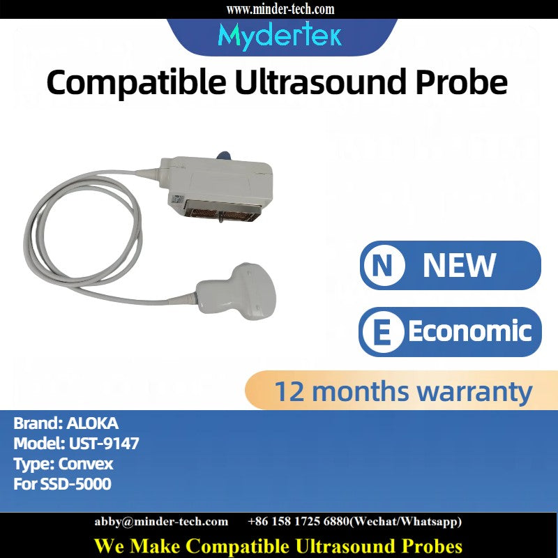 Compatible Aloka UST-9147 ultrasound probe Ultrasonic transducer Convex Probe